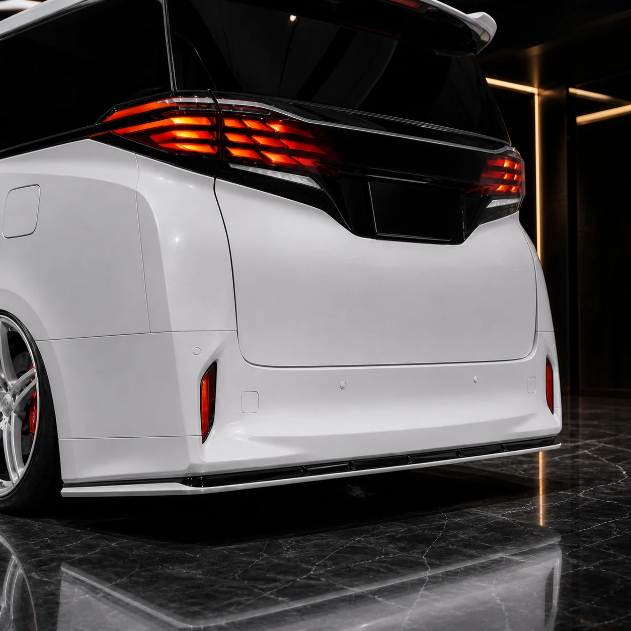 Toyota Alphard 40 Executive Aero Type I rear spoiler AI concept detail