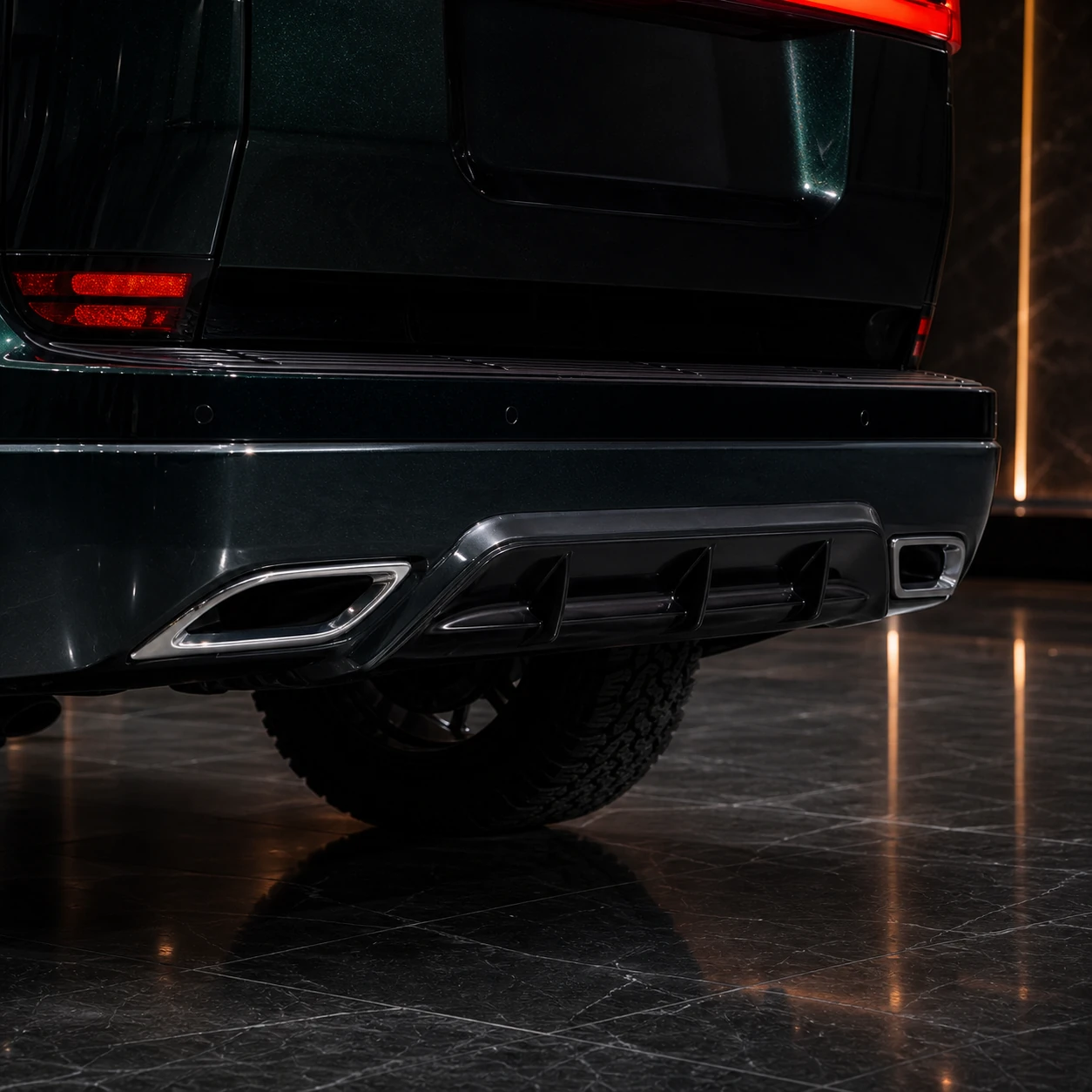Lexus GX550 Version L 3-Piece Aero rear half spoiler AI concept detail