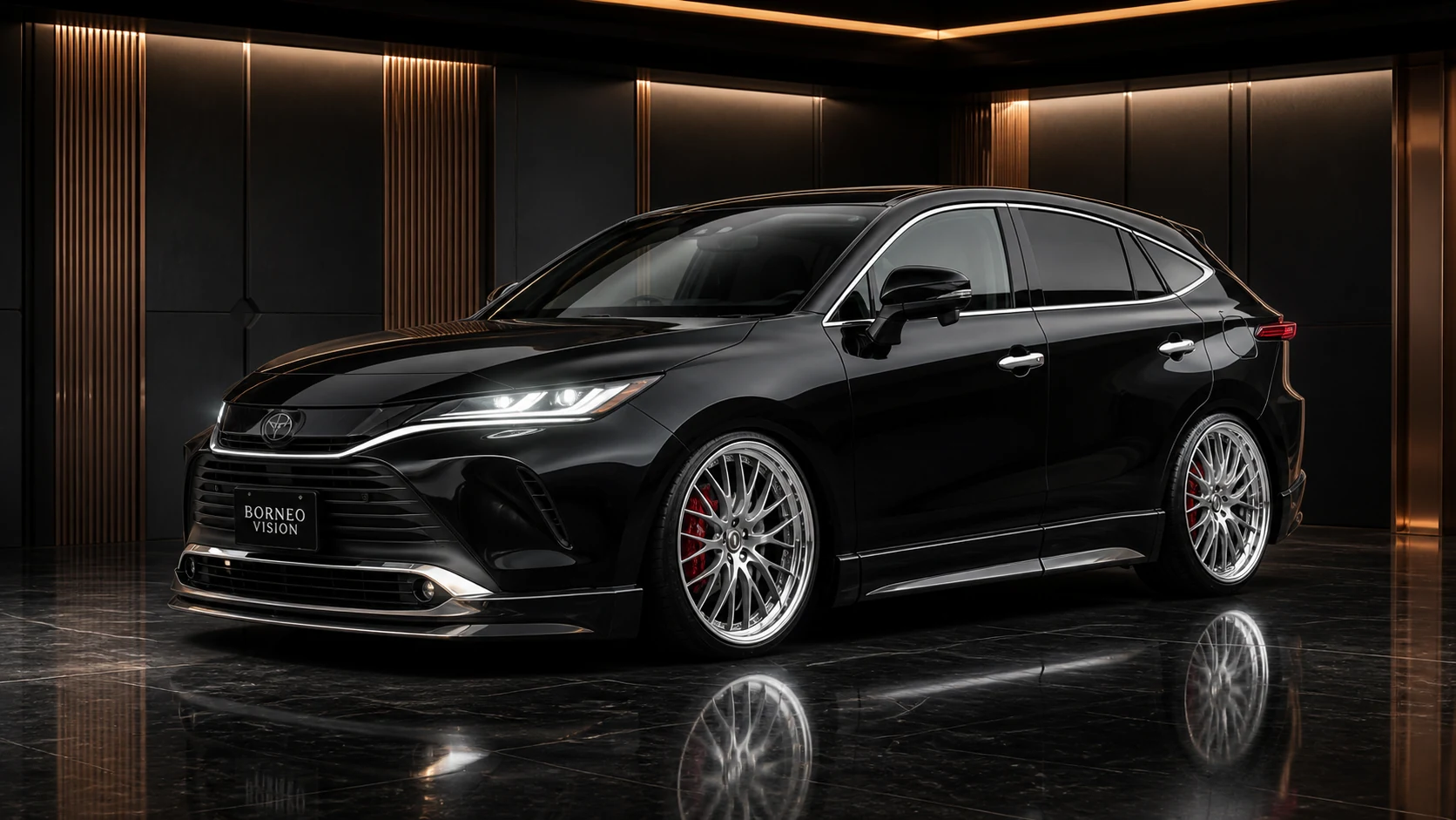 Toyota Harrier 80 Executive Complete Aero front three-quarter AI concept visual