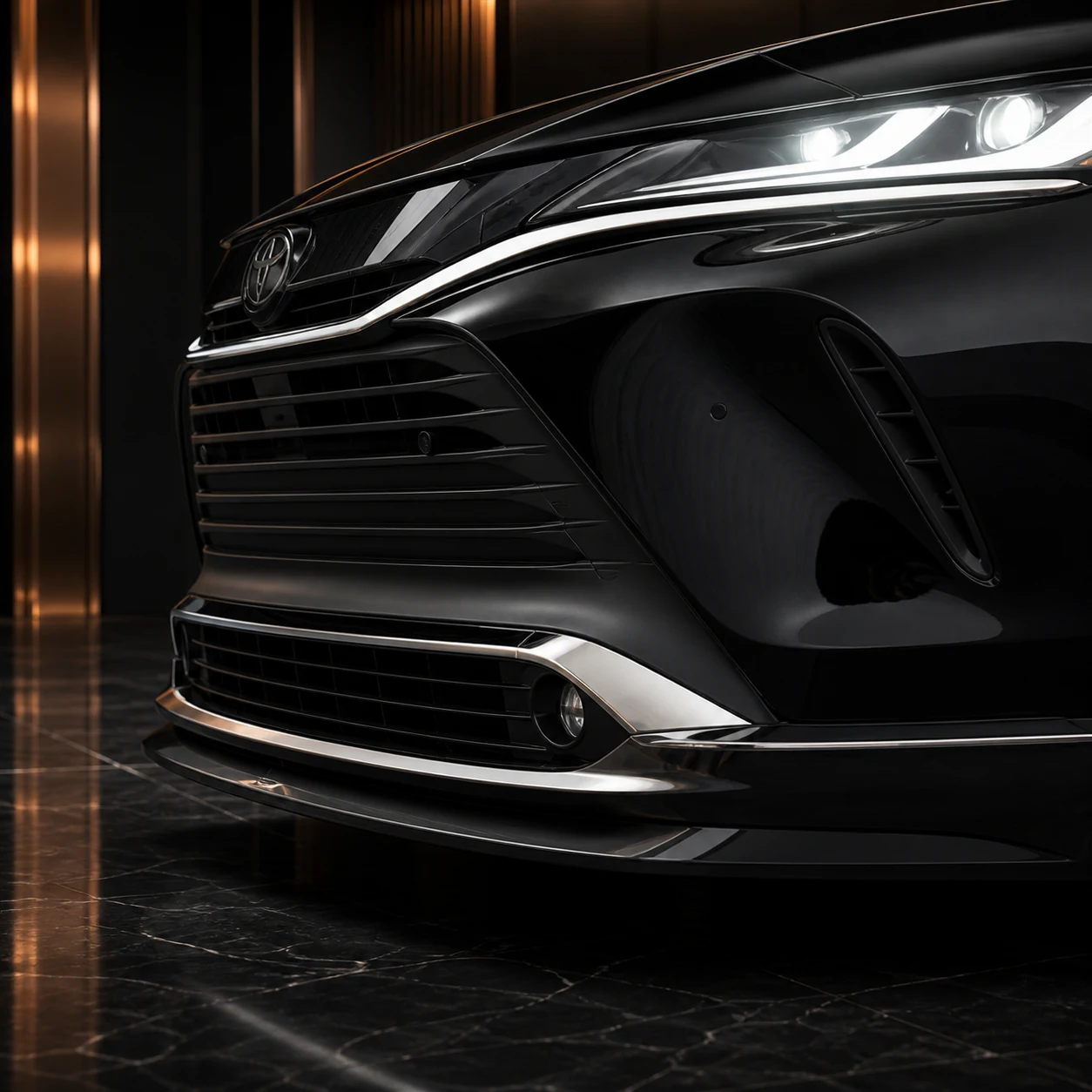 Toyota Harrier 80 Executive front spoiler AI concept detail
