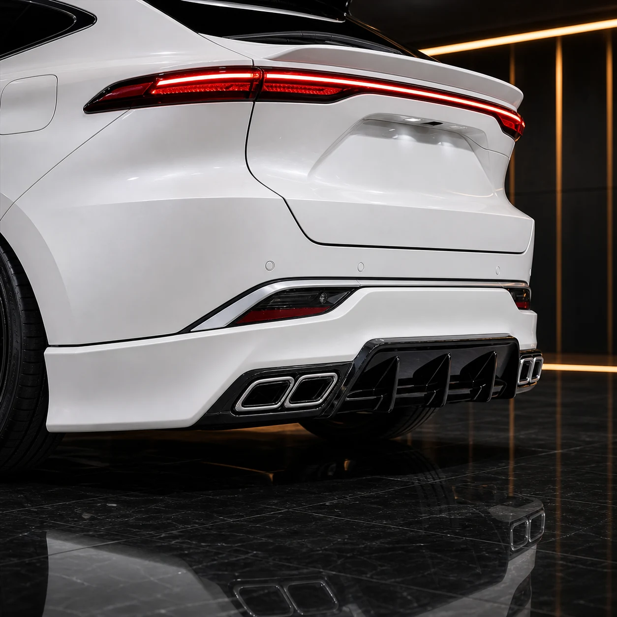 Toyota Harrier 80 SPORT rear half spoiler and GT finisher AI concept detail