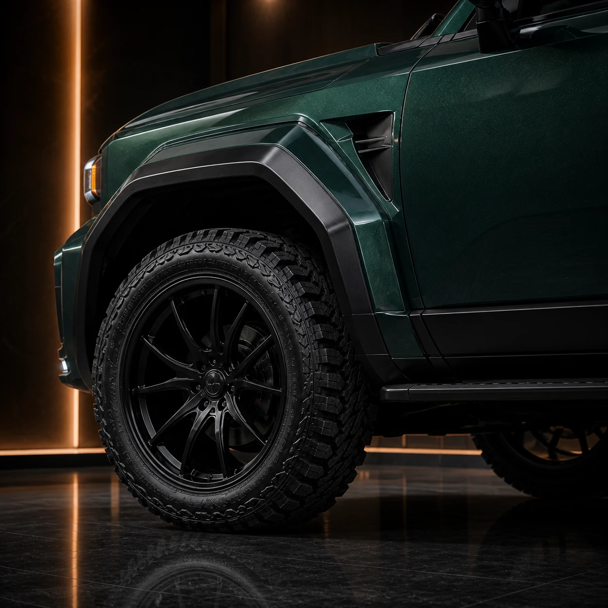 Toyota Land Cruiser 250 GTX 65mm wheel arch AI concept detail