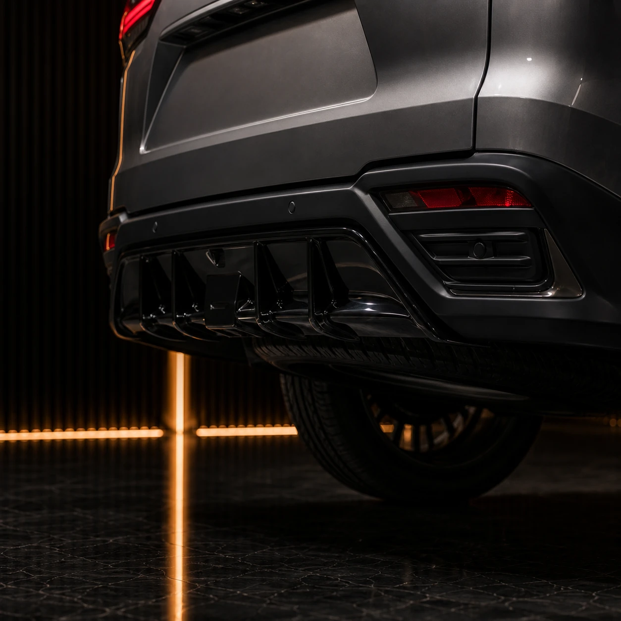 Lexus LX600 Executive Offroad Precision Sport Aero rear diffuser AI concept detail