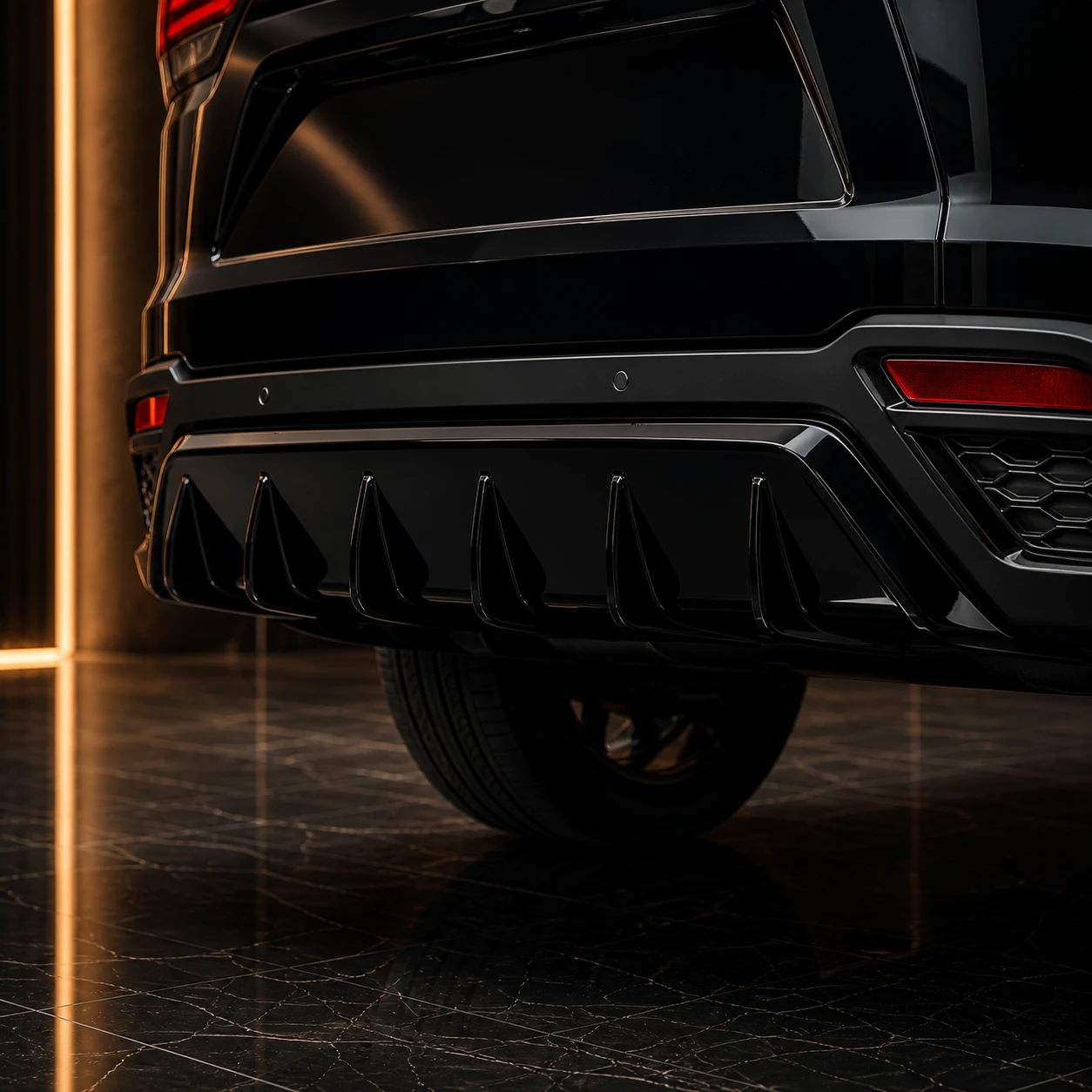 Lexus LX600 F SPORT Precision Sport Aero rear diffuser AI concept detail