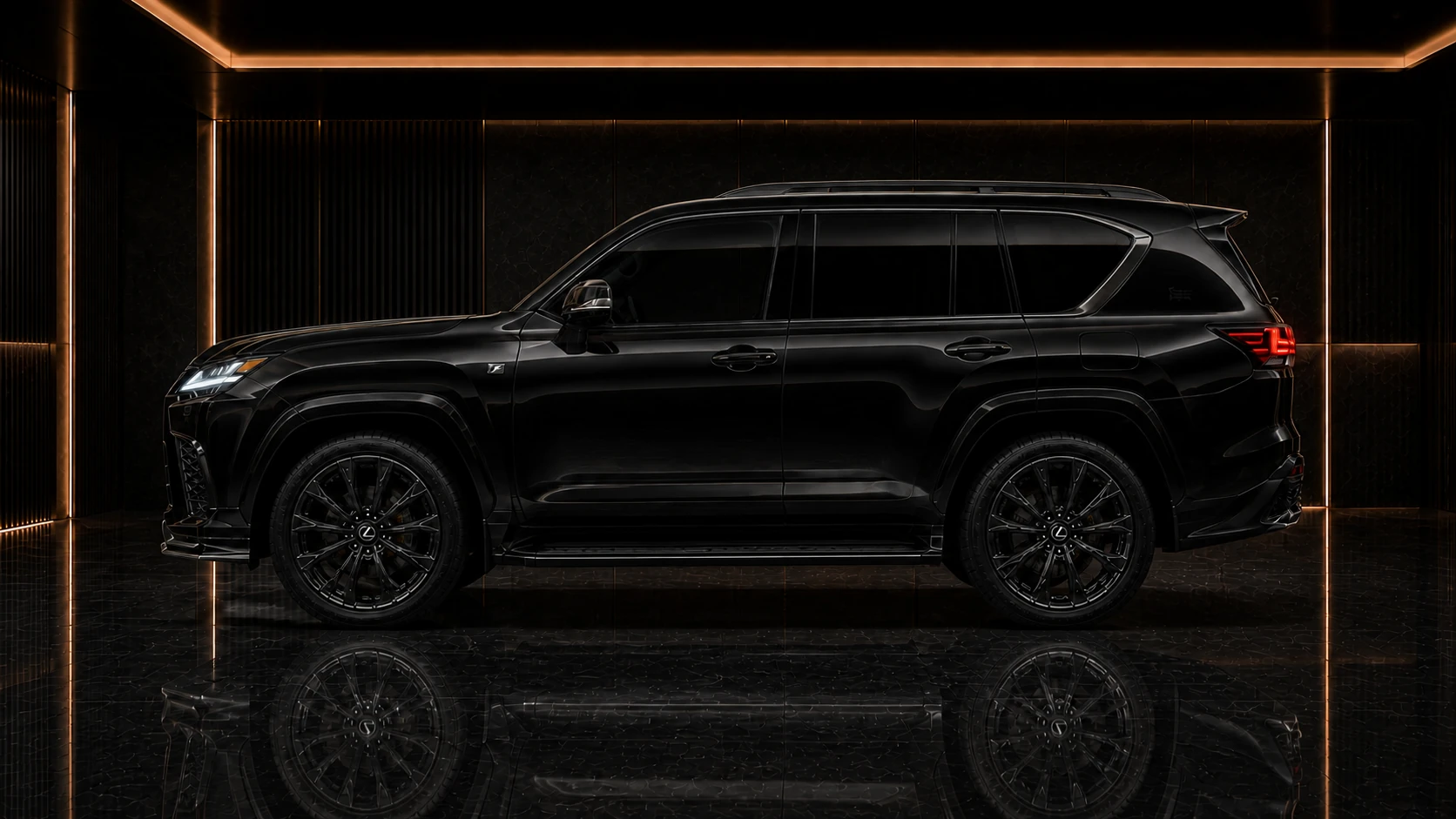 Lexus LX600 F SPORT Precision Sport Aero side profile AI concept visual