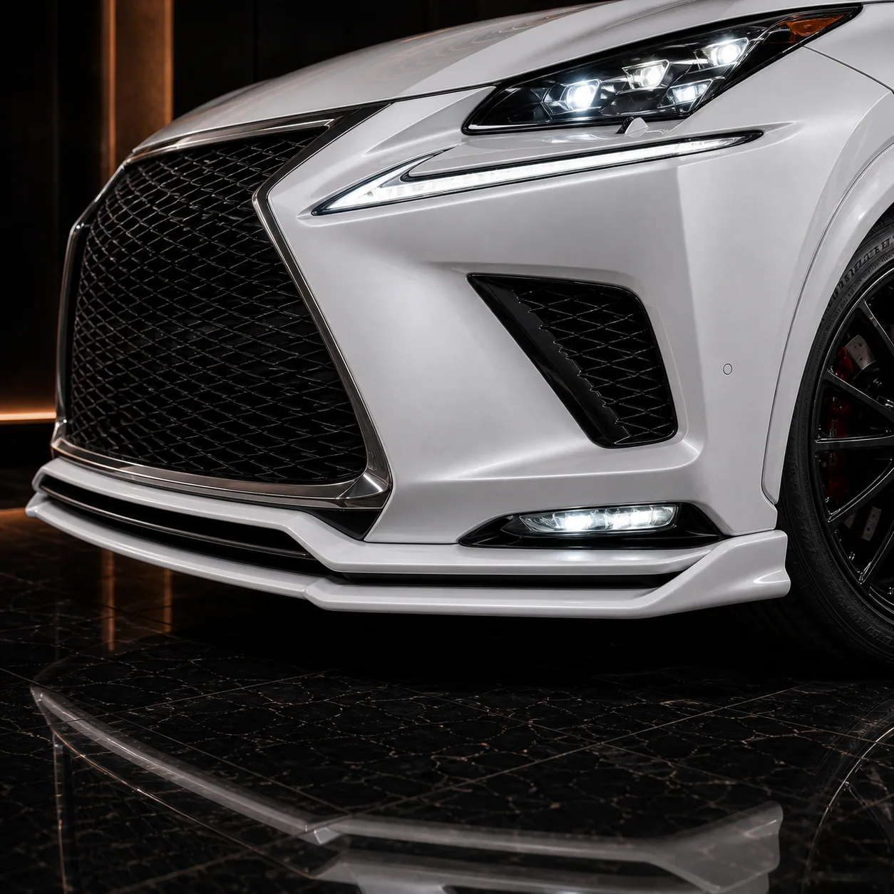 Lexus NX200t F SPORT front under spoiler AI concept detail