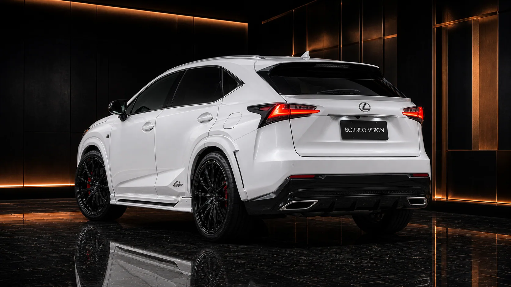 Lexus NX200t F SPORT Wide Executive Complete rear AI concept visual