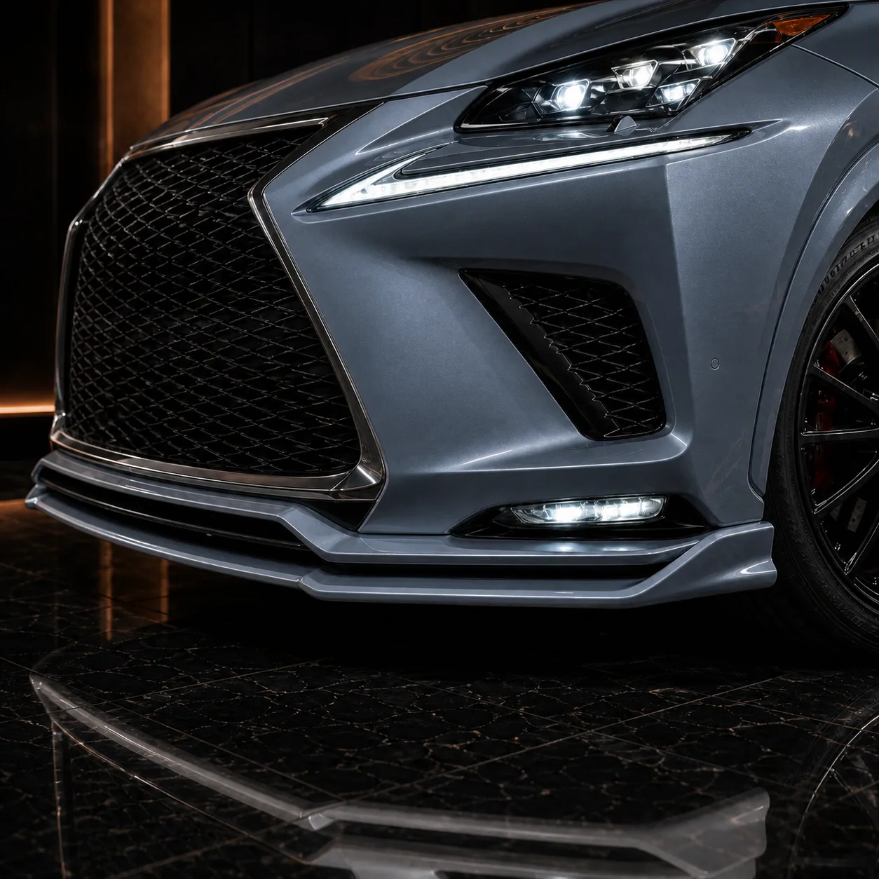 Lexus NX300h F SPORT front under spoiler AI concept detail