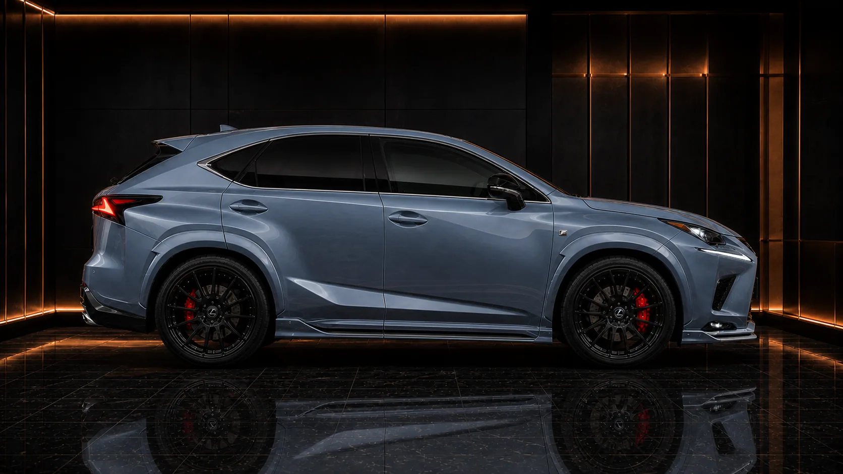 Lexus NX300h F SPORT Hybrid Wide Executive Complete side AI concept visual