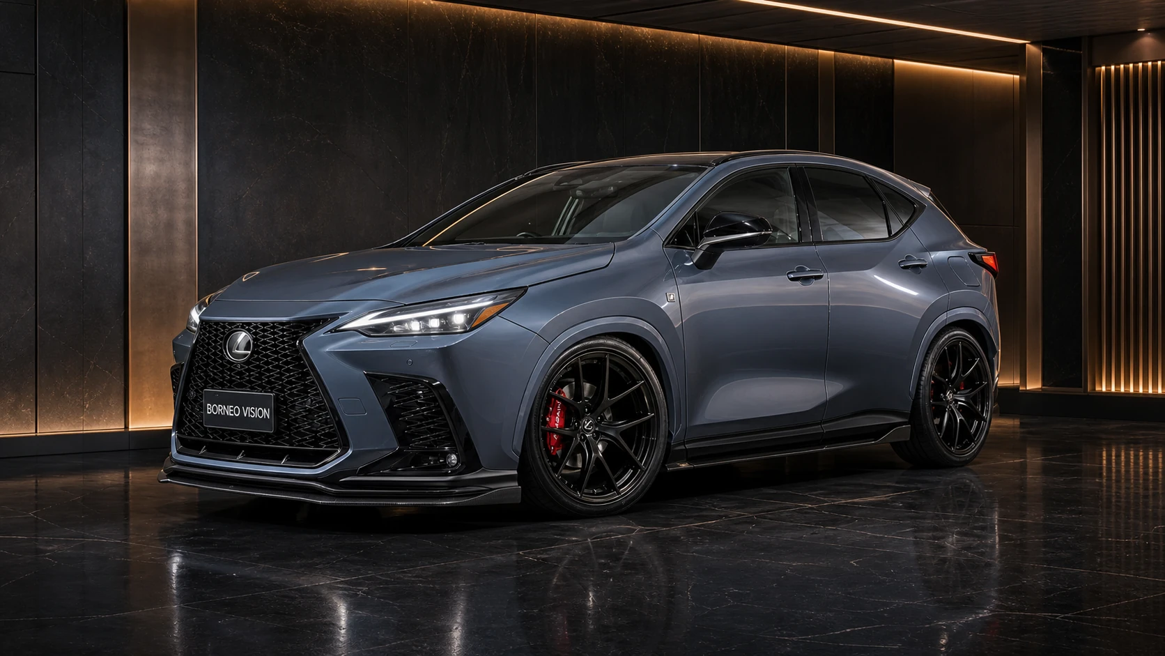 Lexus NX450h+ NX350h NX350 F SPORT Precision Sport Aero front three-quarter AI concept visual