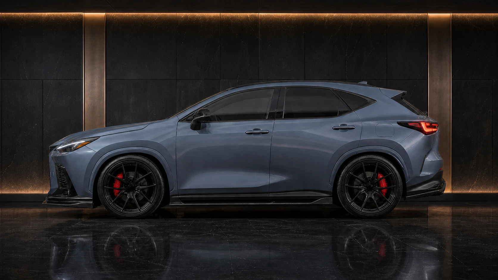 Lexus NX450h+ NX350h NX350 F SPORT Precision Sport Aero side profile AI concept visual