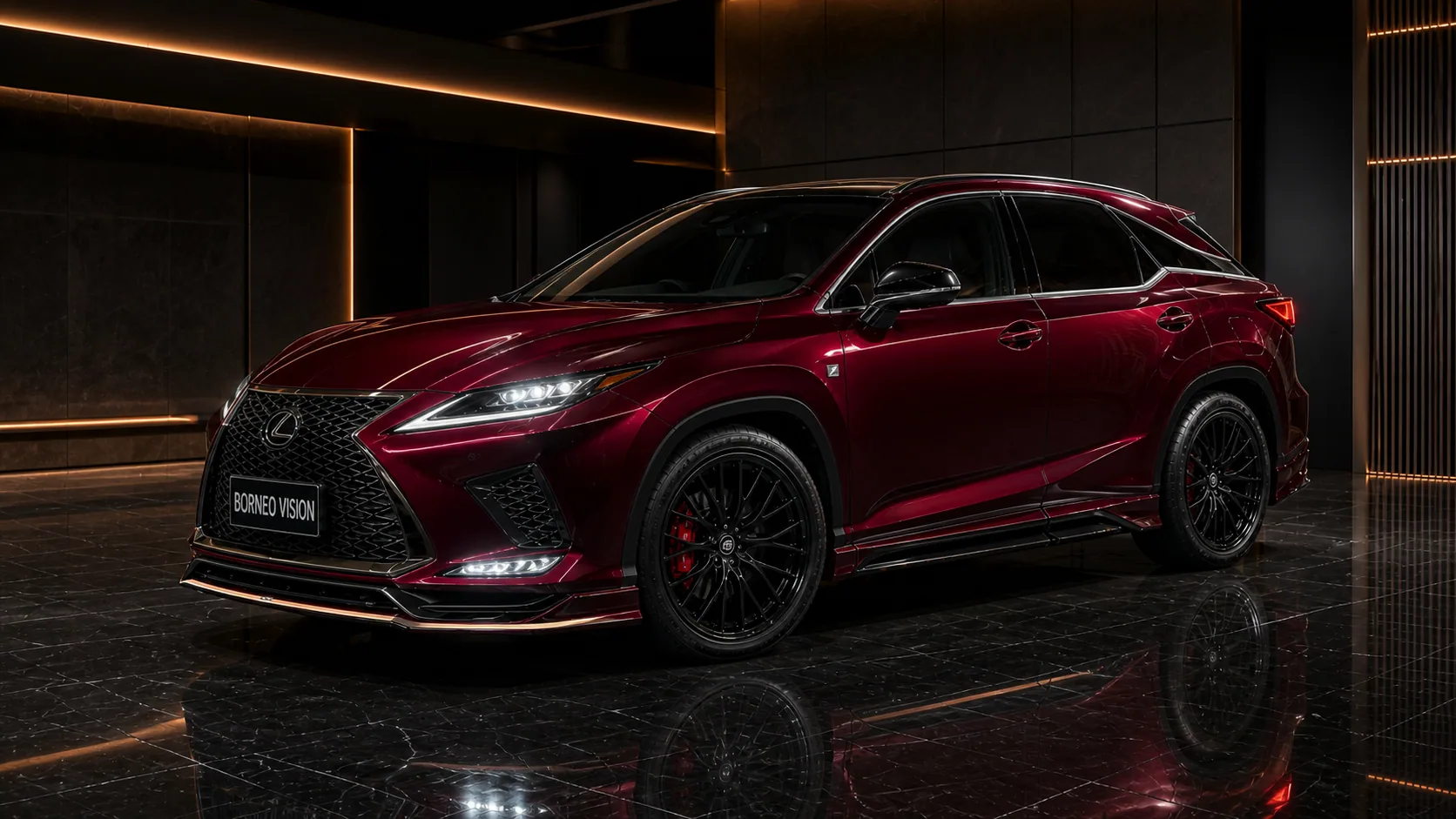 Lexus RX300 F Sport Standard-Width Type II front three-quarter AI concept visual