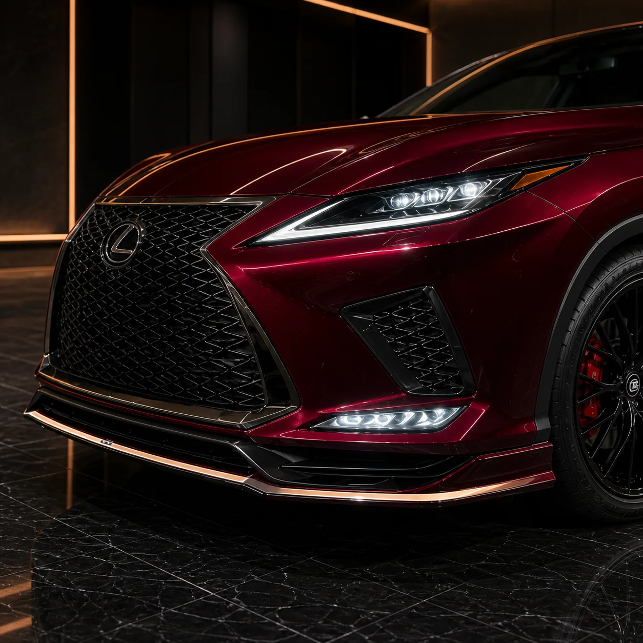 Lexus RX300 F Sport Type II front half AI concept detail