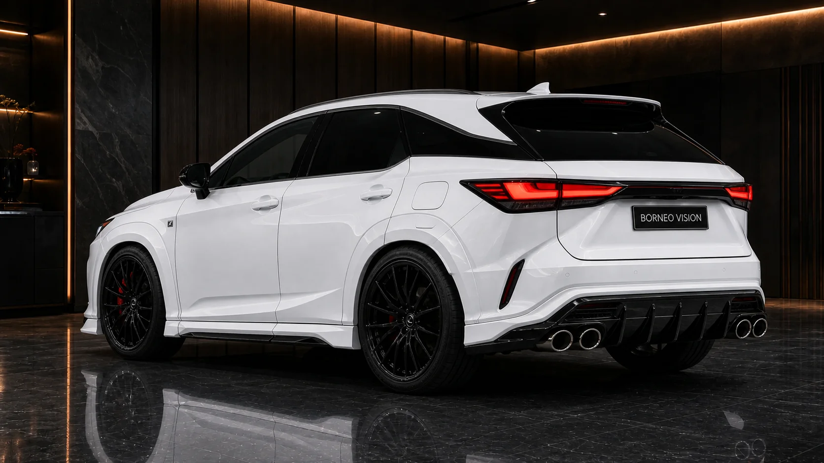 Lexus RX300 F Sport Wide Type II Complete rear three-quarter AI concept visual