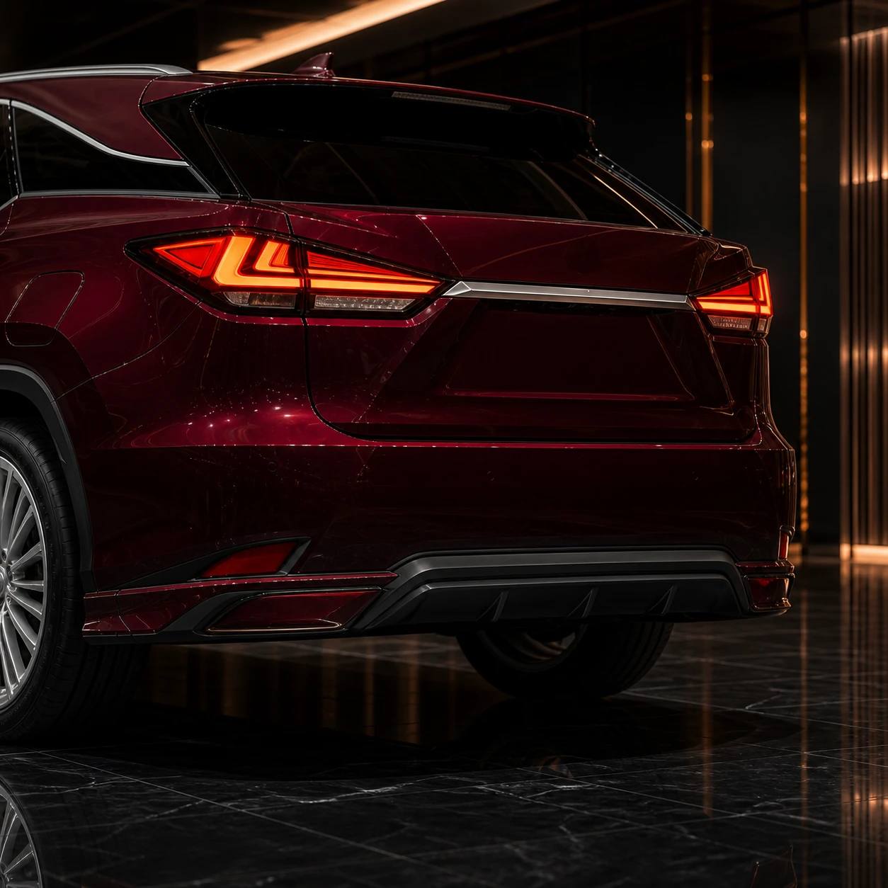 Lexus RX300 Version L Type I concealed-exhaust rear-half AI concept detail