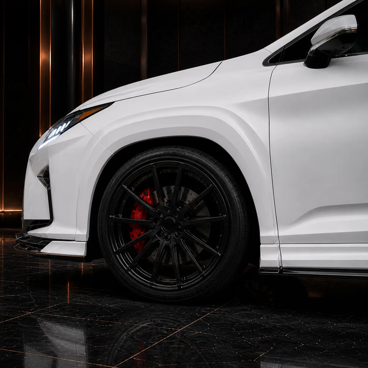 Lexus RX Version L wheel and overfender AI concept detail