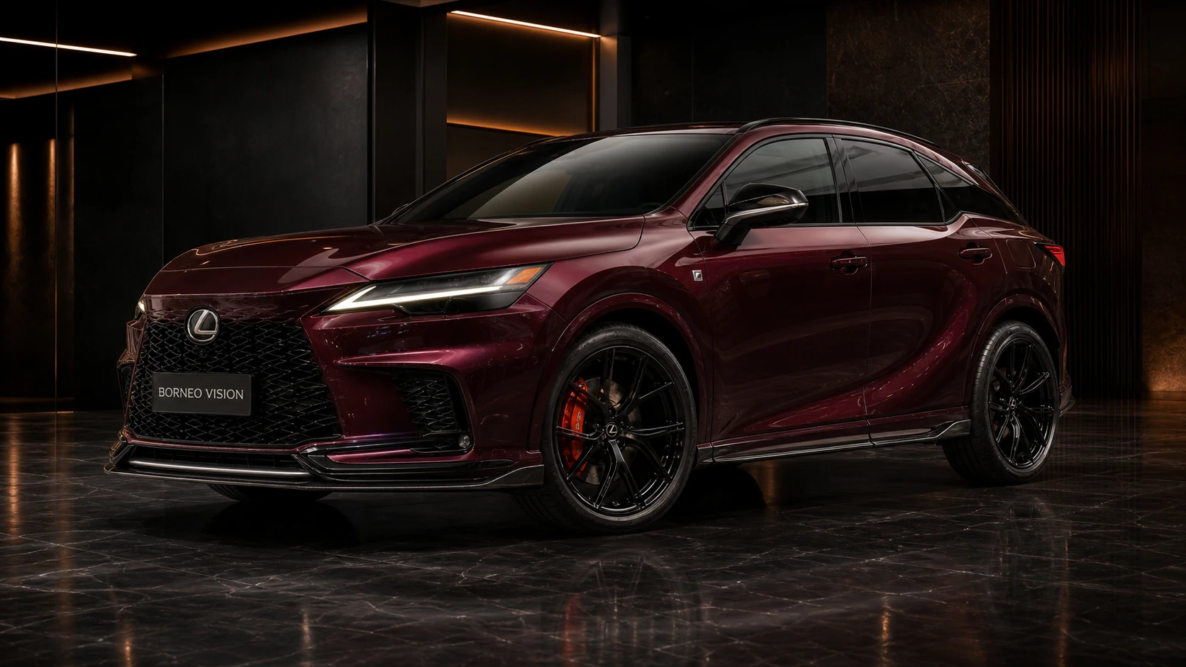 Lexus RX500h RX350 F SPORT Precision Sport Aero front three-quarter AI concept visual