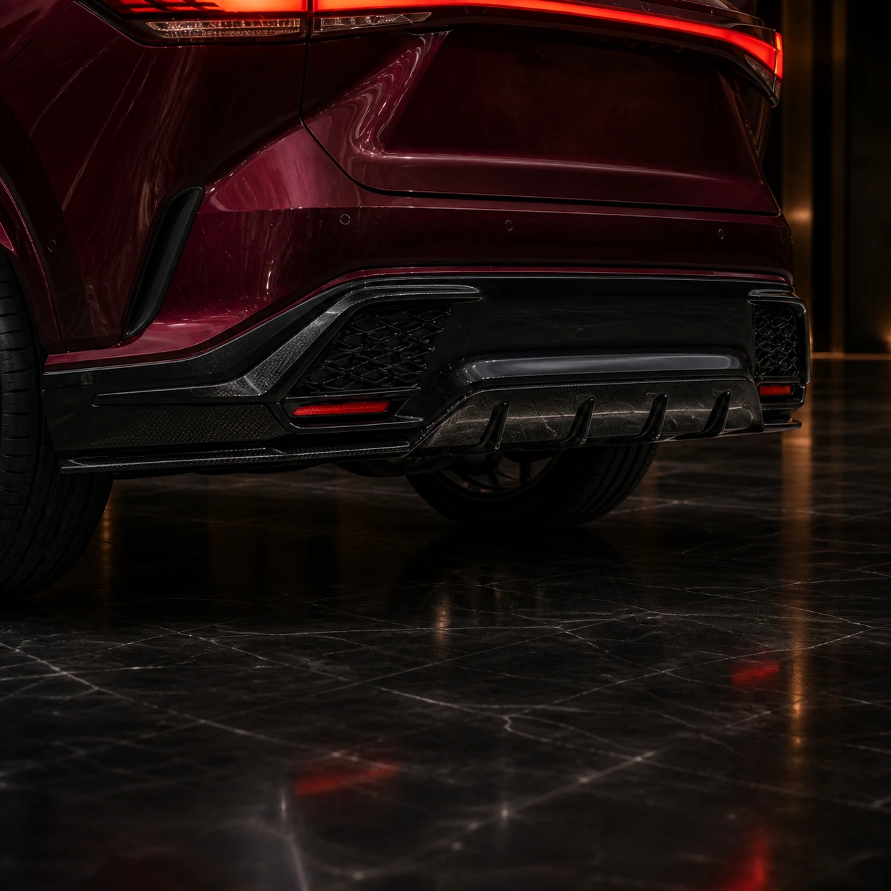 Lexus RX500h RX350 F SPORT Precision Sport Aero rear diffuser AI concept detail