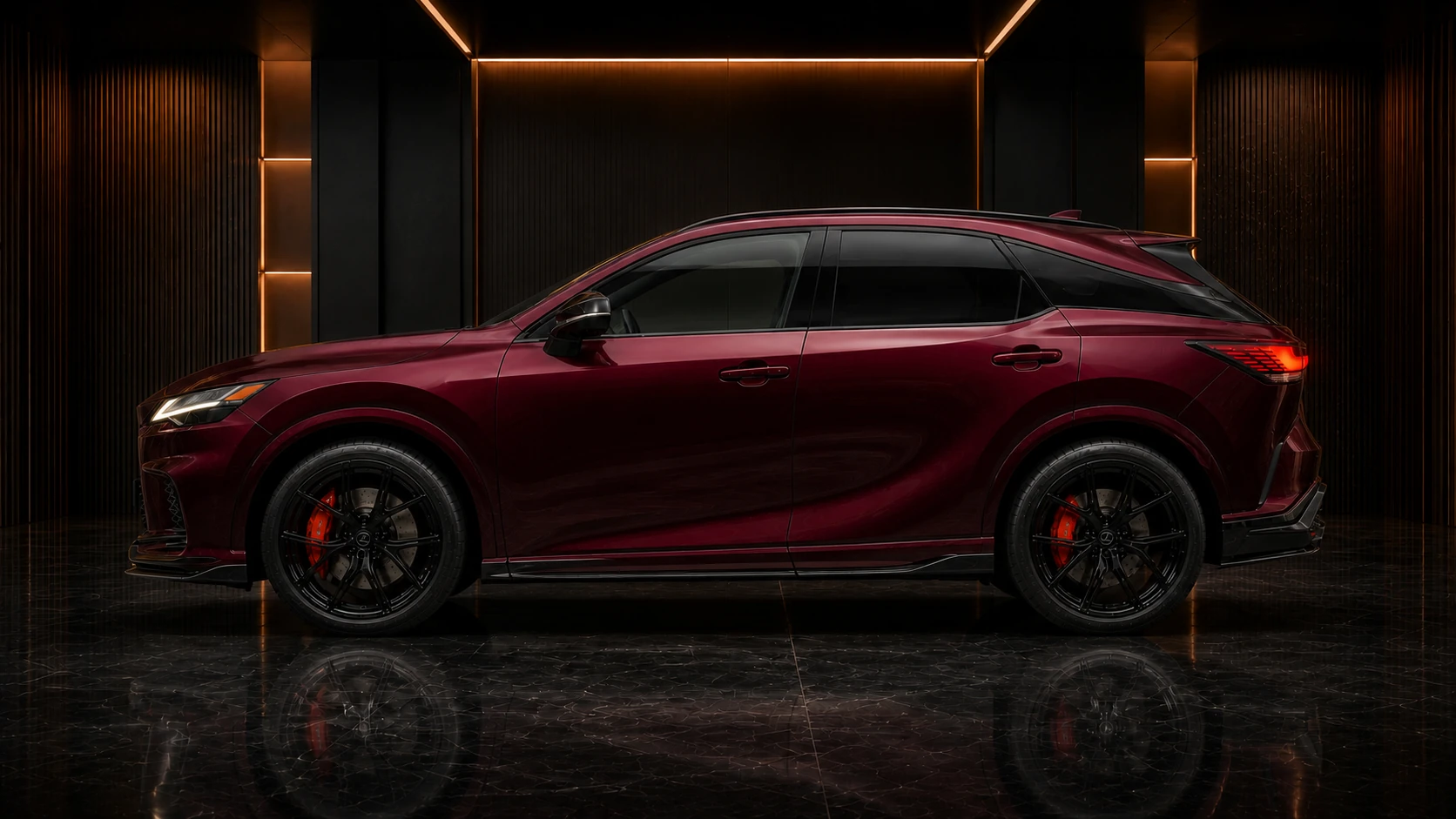 Lexus RX500h RX350 F SPORT Precision Sport Aero side profile AI concept visual