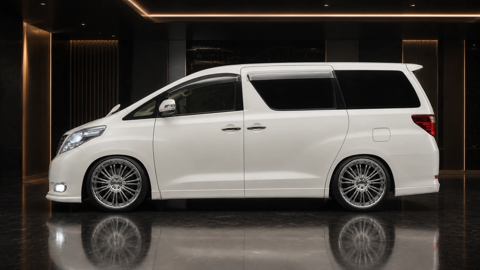 Executive Aero — Toyota Alphard 20 G/X Pre-Facelift (2008–2011) — side profile