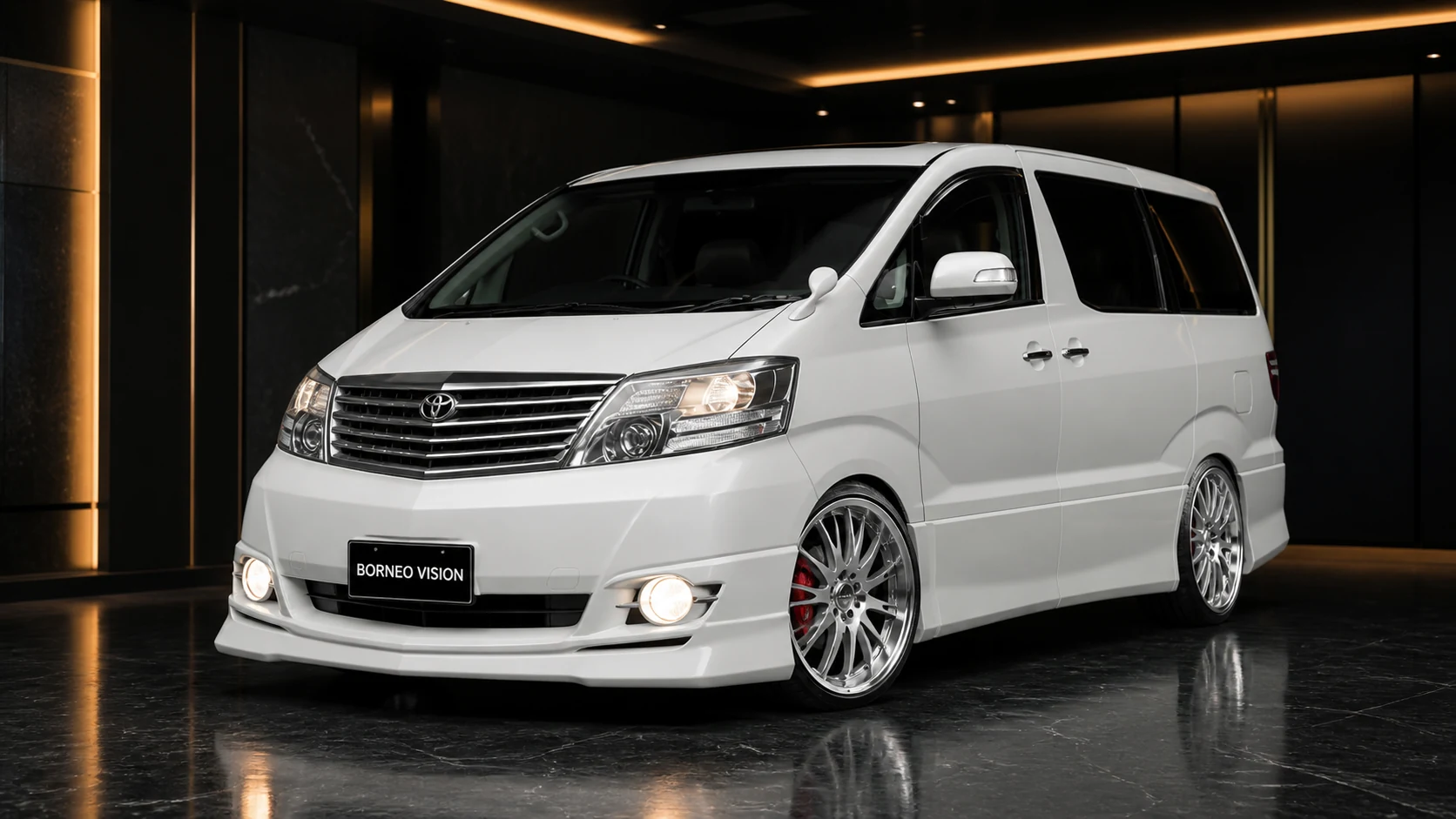 Executive Aero — Toyota Alphard 10 MS/AS Facelift (2005–2008) — front three-quarter