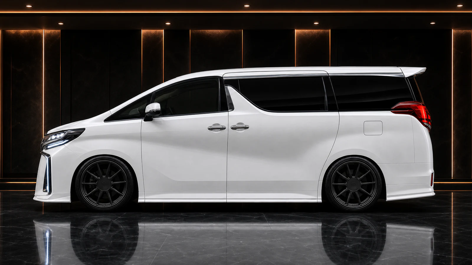 Toyota Alphard 30 Aero Body FRP sports complete side AI concept visual