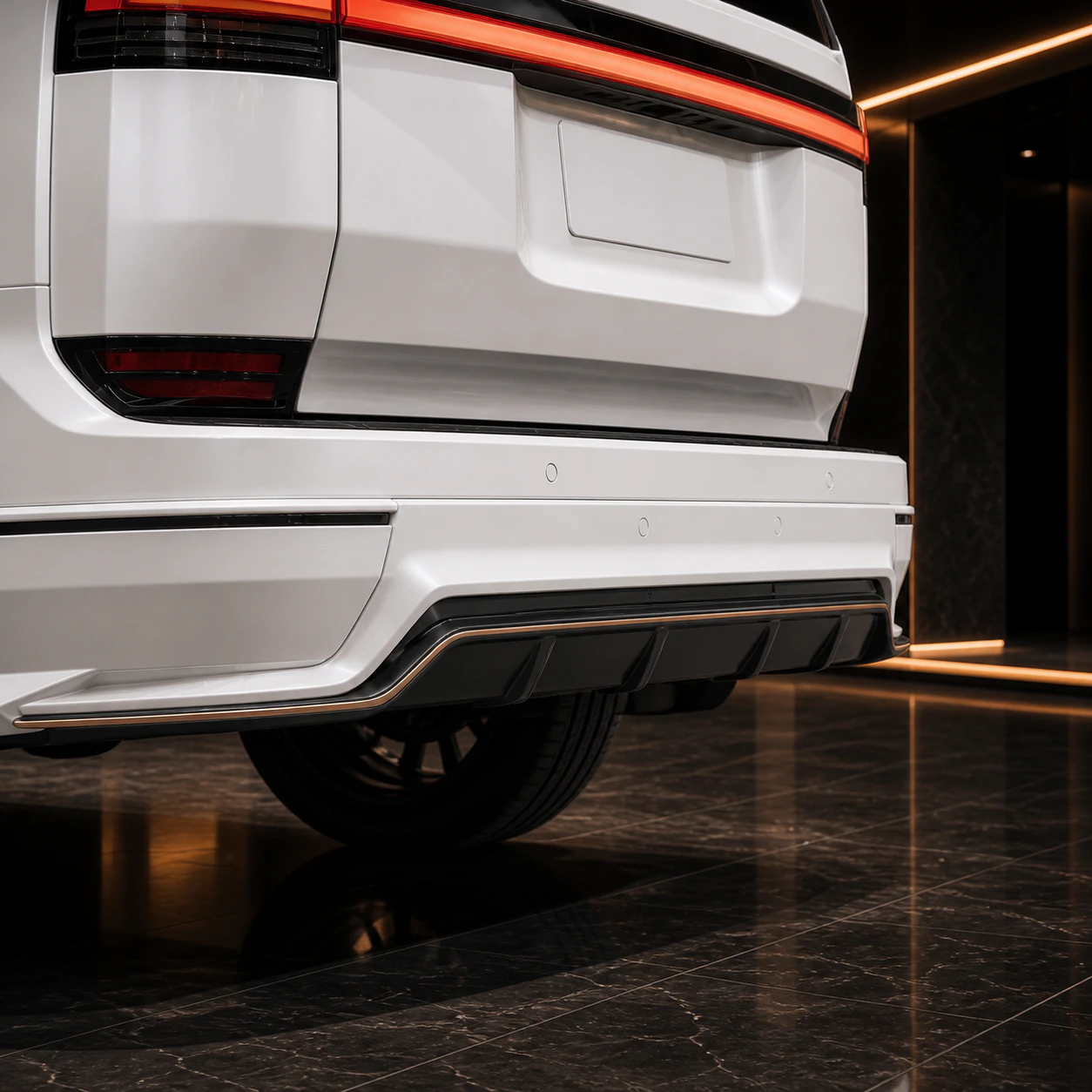 Lexus GX550 Version L five-piece rear spoiler AI concept detail