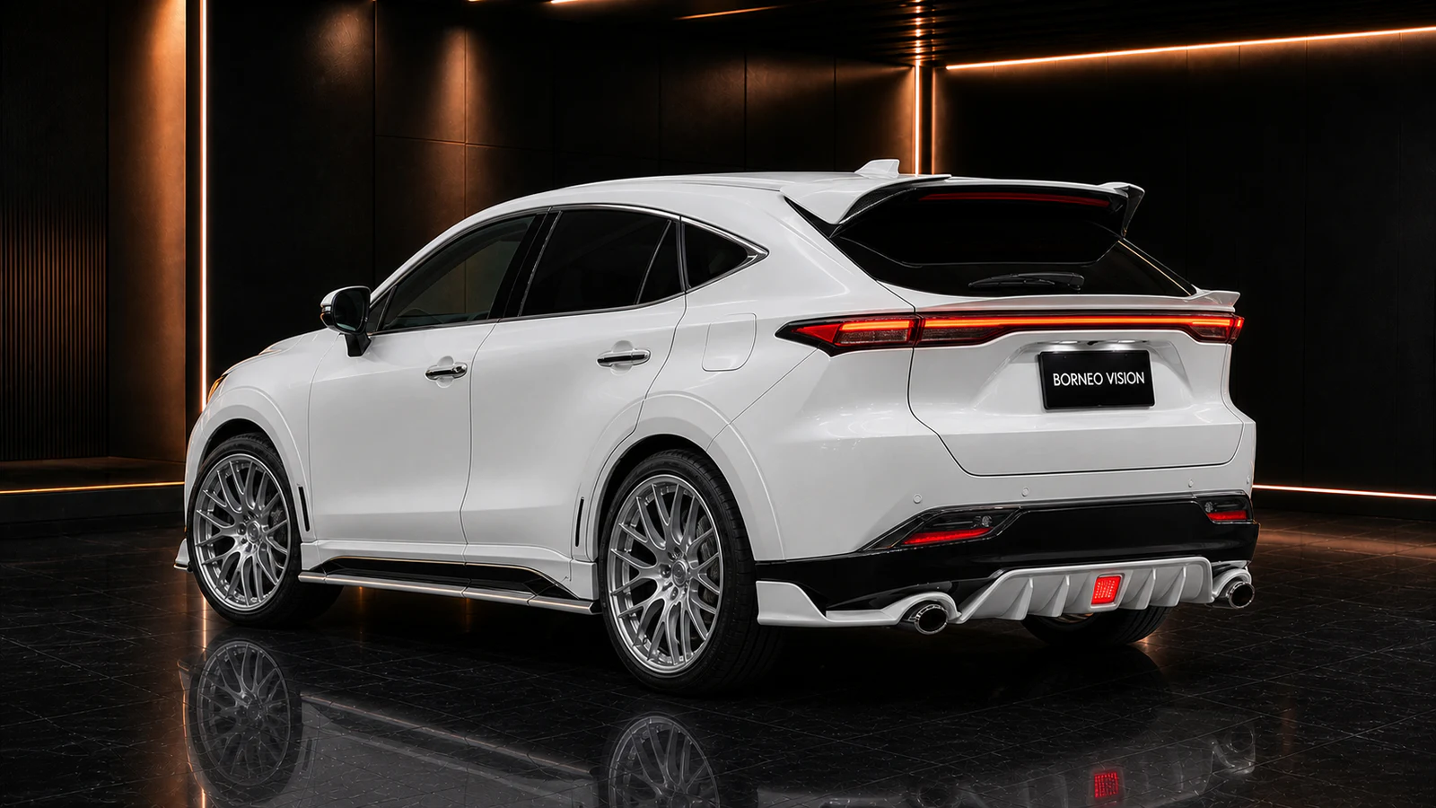 Toyota Harrier 80 dual-outlet complete rear AI concept visual