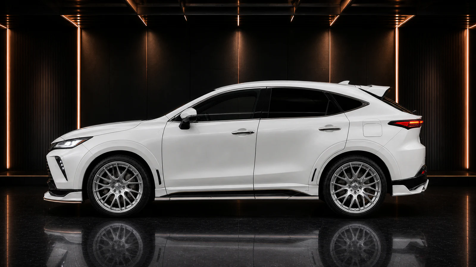 Toyota Harrier 80 dual-outlet complete side AI concept visual
