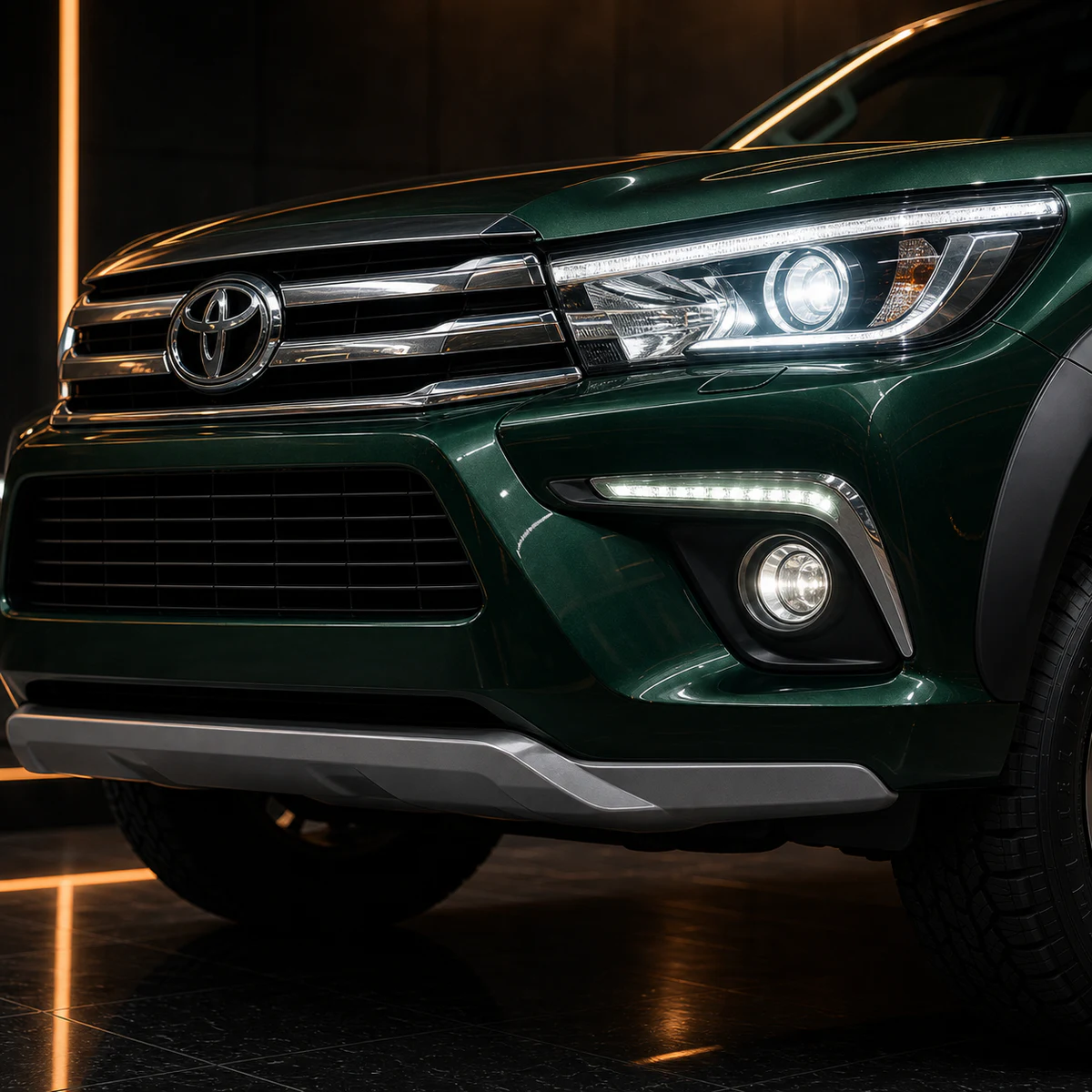 Toyota Hilux GUN125 front under spoiler AI concept detail