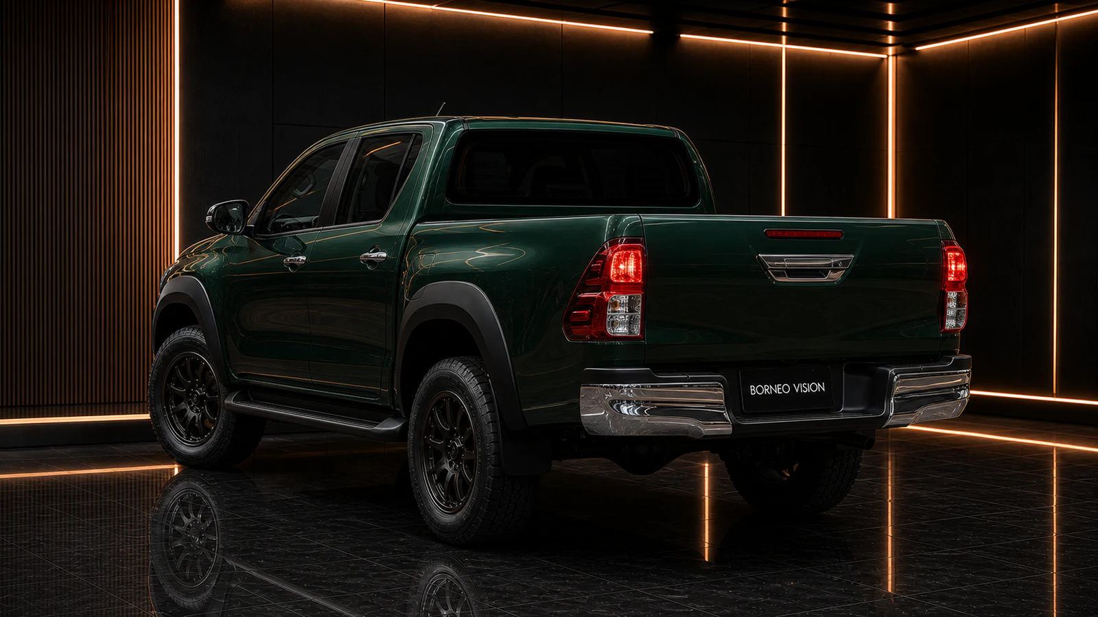 Toyota Hilux GUN125 Z wide-arch complete rear AI concept visual