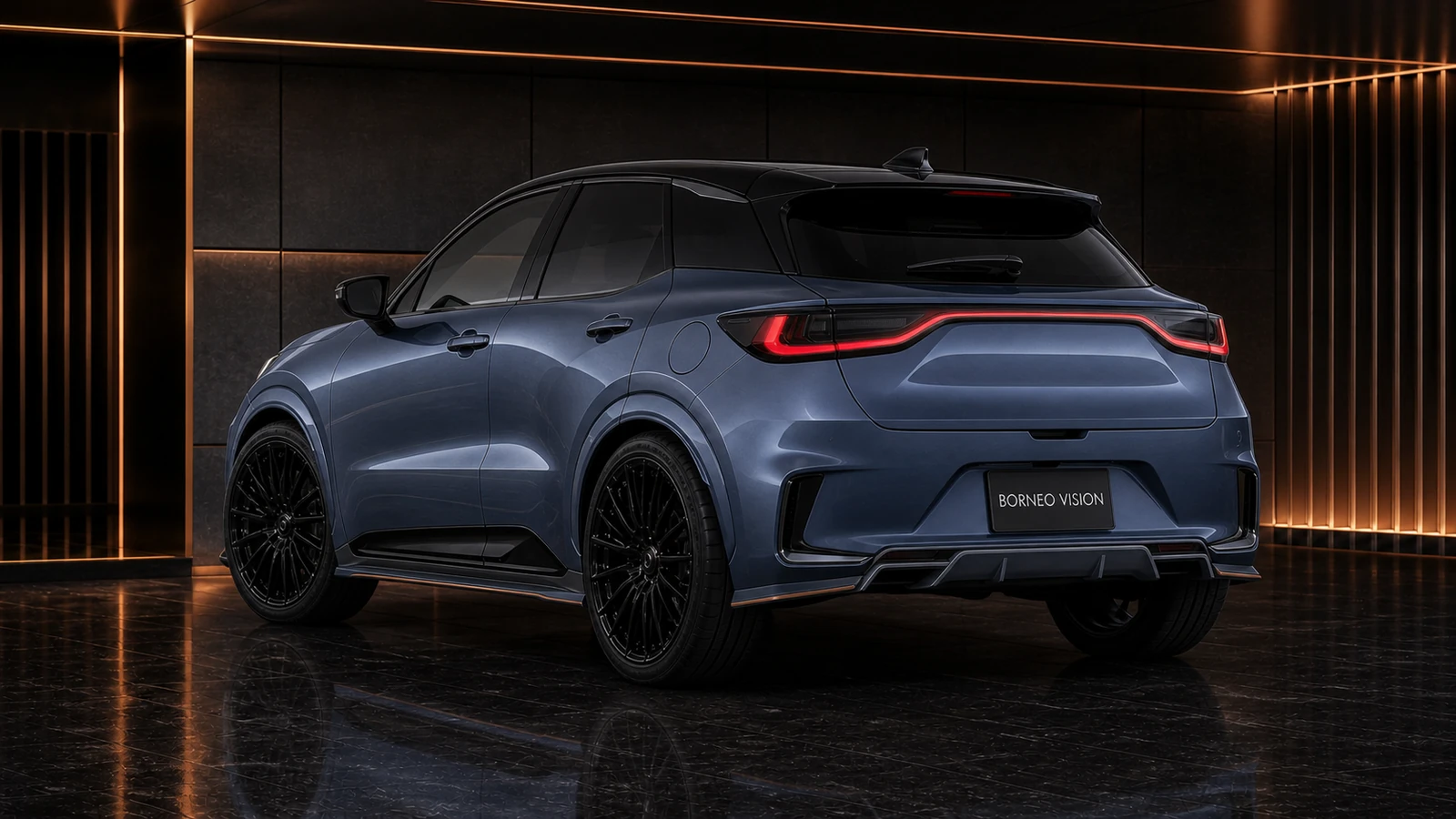 Lexus LBX FRP Complete rear diffusers and dual-spoiler AI concept view