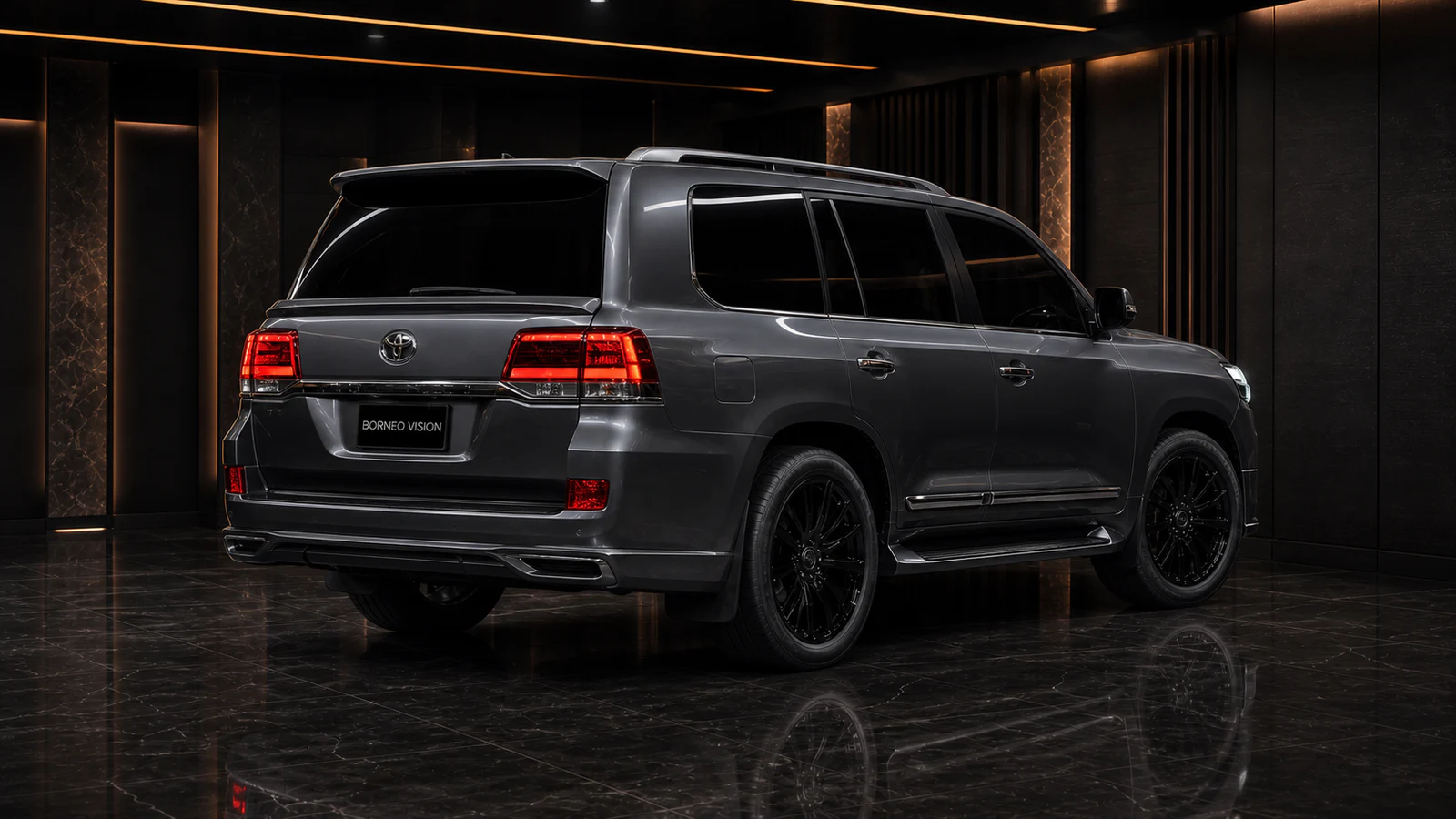 Toyota Land Cruiser 200 ZX urban no-overfenders complete rear AI concept visual