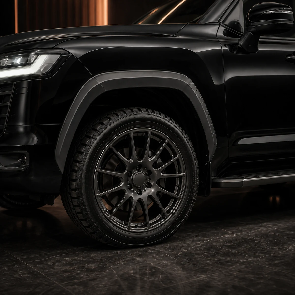 Toyota Land Cruiser 300 ZX +30 mm overfender AI concept detail