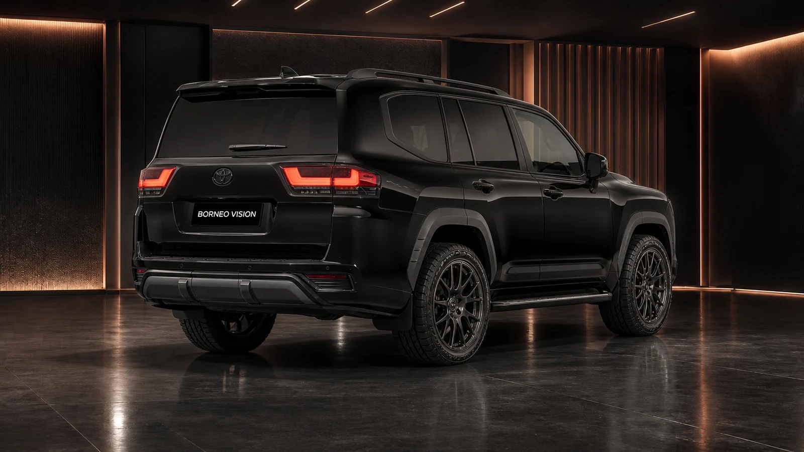Toyota Land Cruiser 300 ZX Overland Complete no-hitch rear AI concept visual
