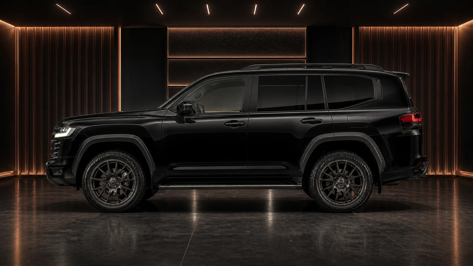 Toyota Land Cruiser 300 ZX Overland Complete no-hitch side AI concept visual