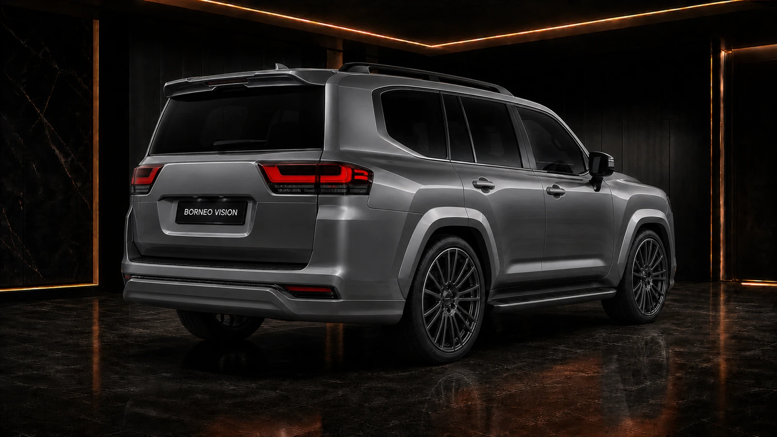 Land Cruiser 300 ZX Urban closed-center non-hitch five-piece rear AI concept visual