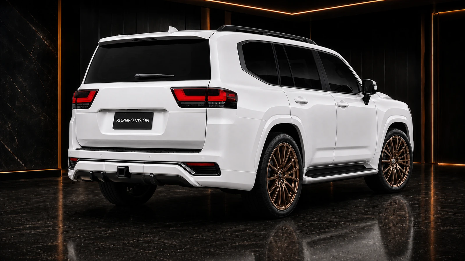 Land Cruiser 300 ZX Urban Recommended five-piece rear and OEM receiver AI concept visual