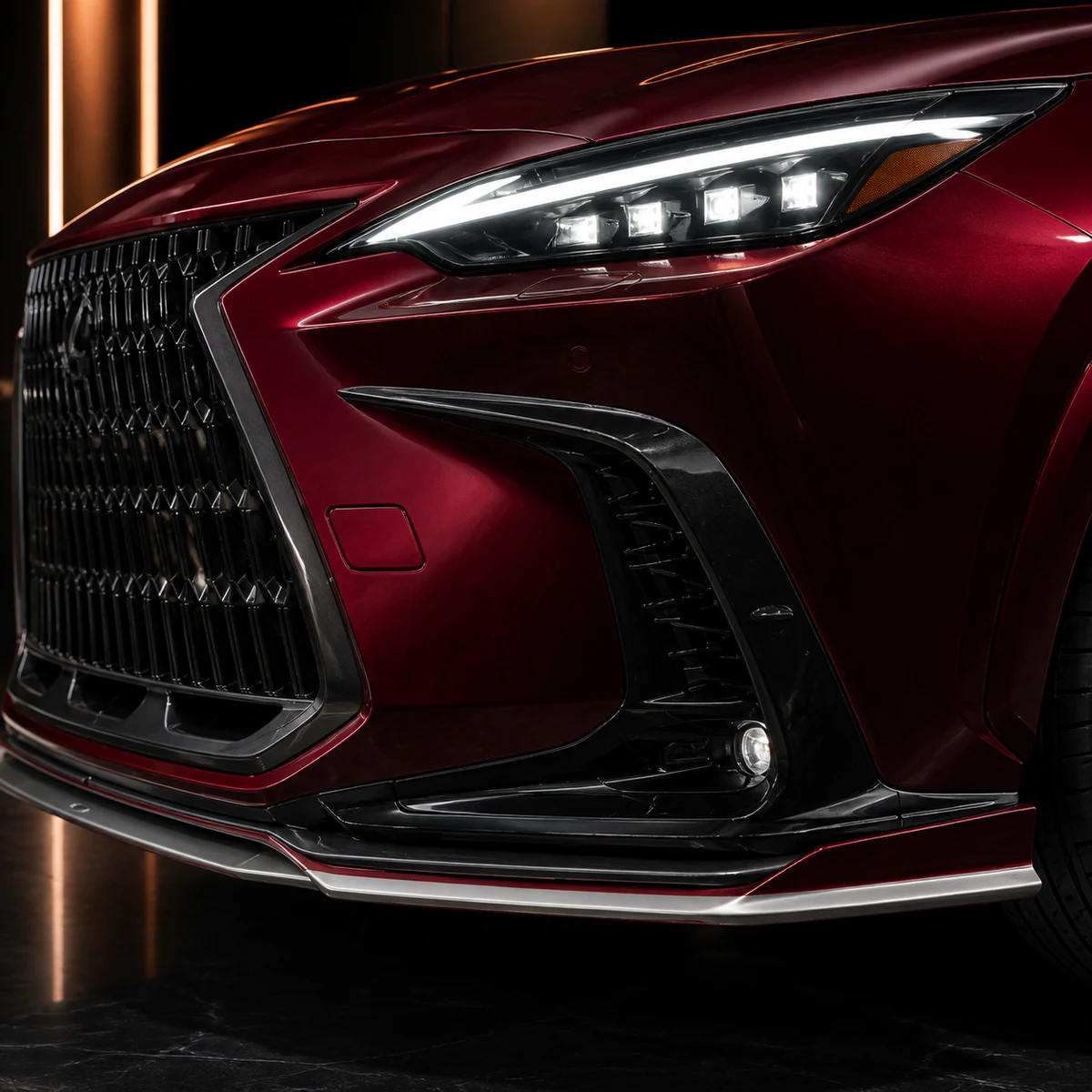 Lexus NX Version L front under and bumper garnish AI concept detail