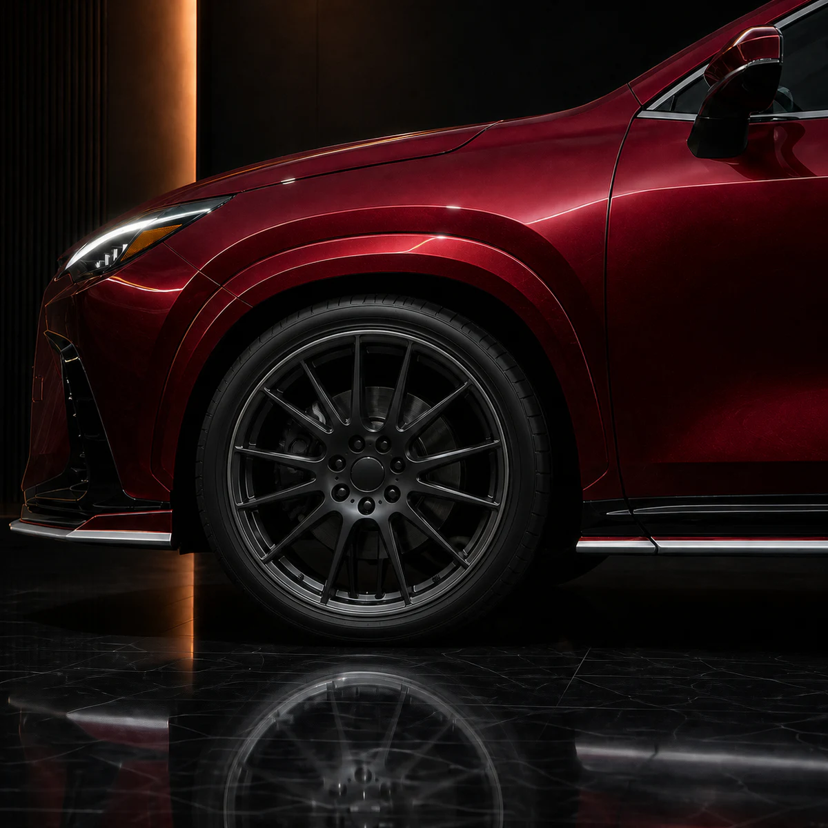 Lexus NX Version L overfender and side under AI concept detail