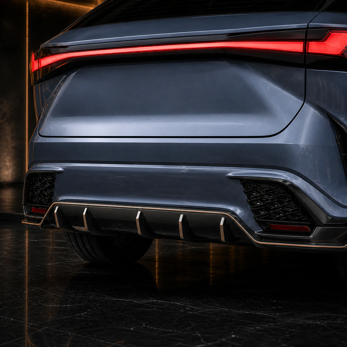 Lexus RX350 F SPORT rear under and bumper garnish AI concept detail