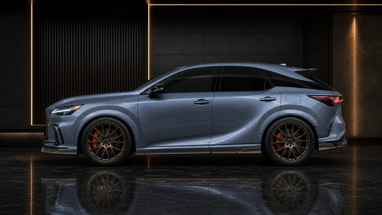 Lexus RX350 F SPORT Complete side AI concept visual