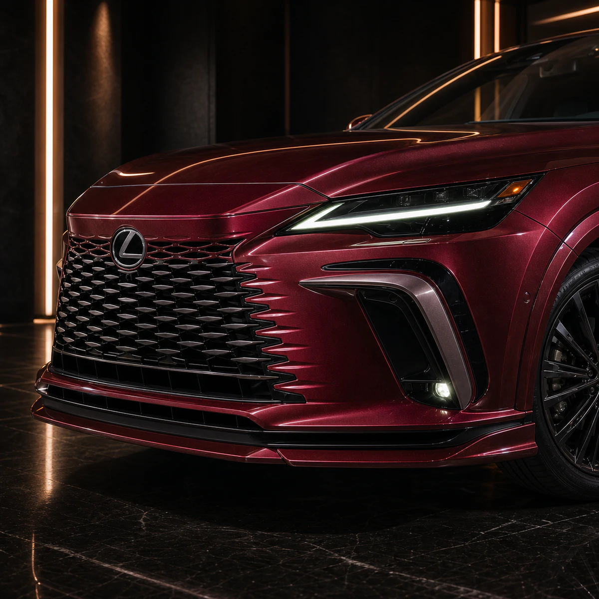 Lexus RX350 Version L front under and bumper garnish AI concept detail