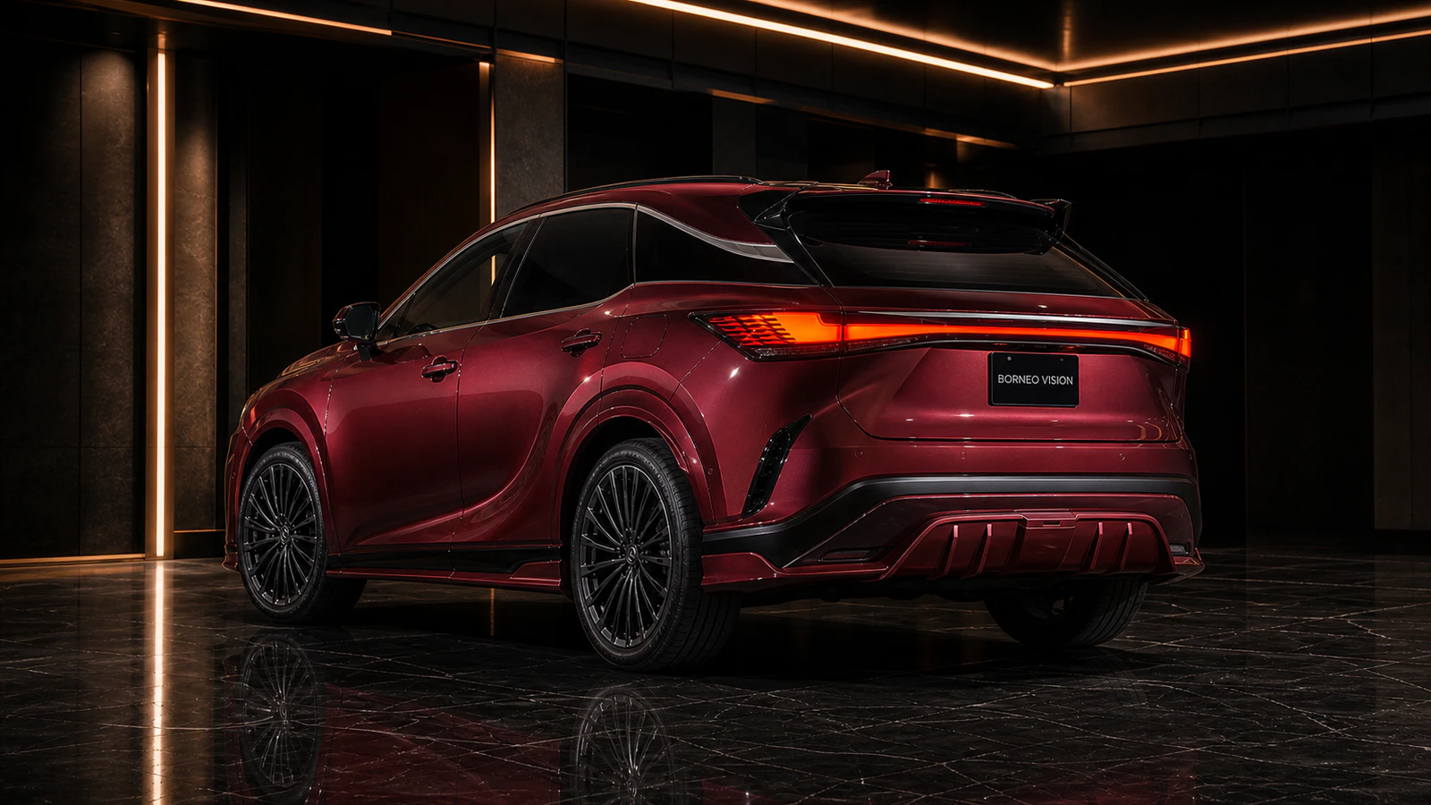 Lexus RX350 Version L Complete rear AI concept visual