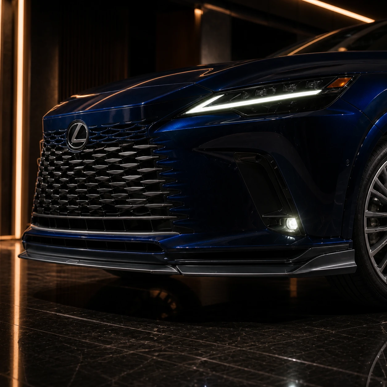 Lexus RX350 Version L three-piece front under spoiler AI concept detail