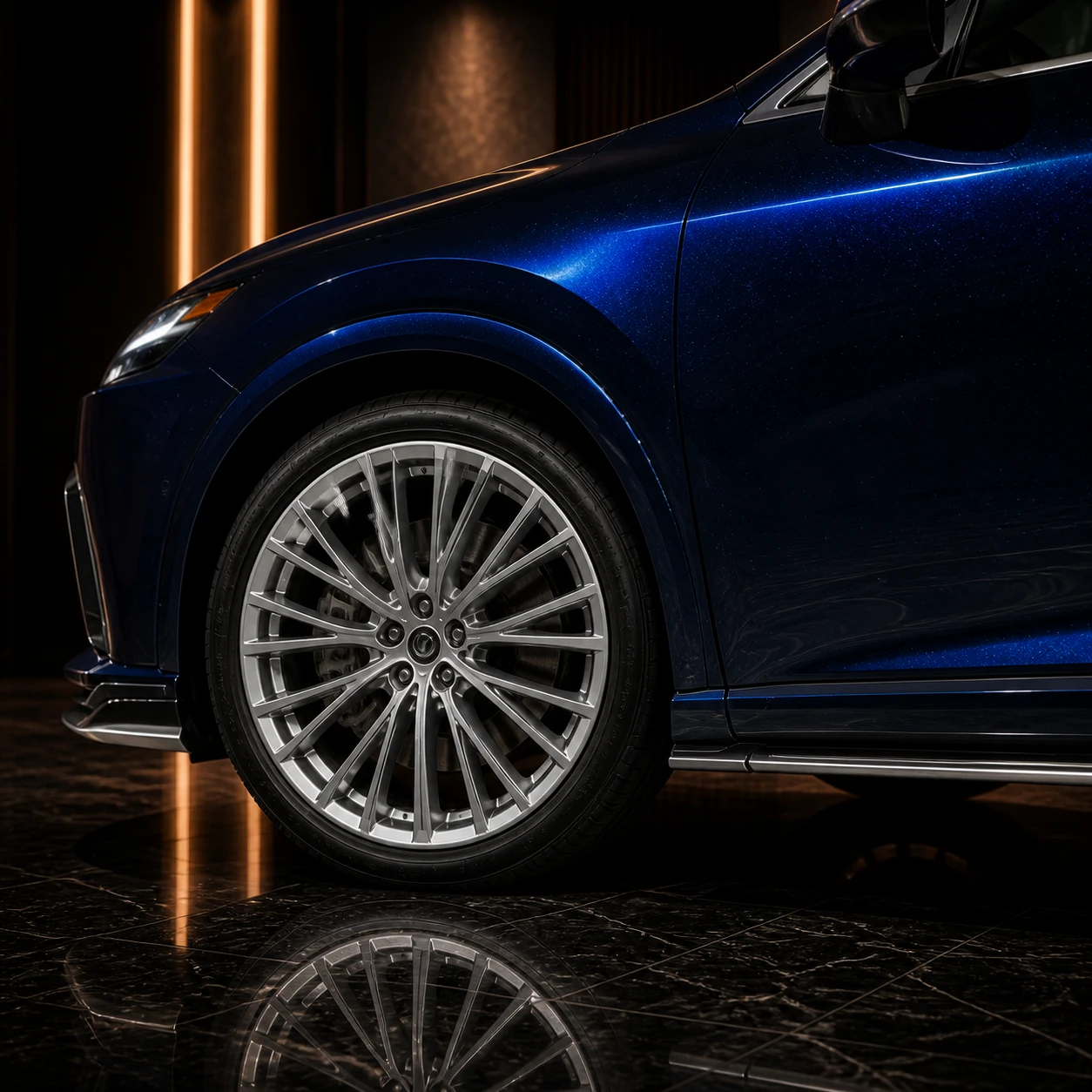 Lexus RX350 Version L factory-width wheel arch and side diffuser AI concept detail