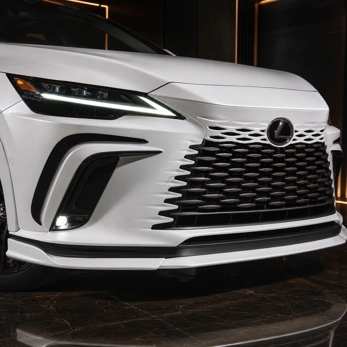 Lexus RX450h+ Version L front under and bumper garnish AI concept detail