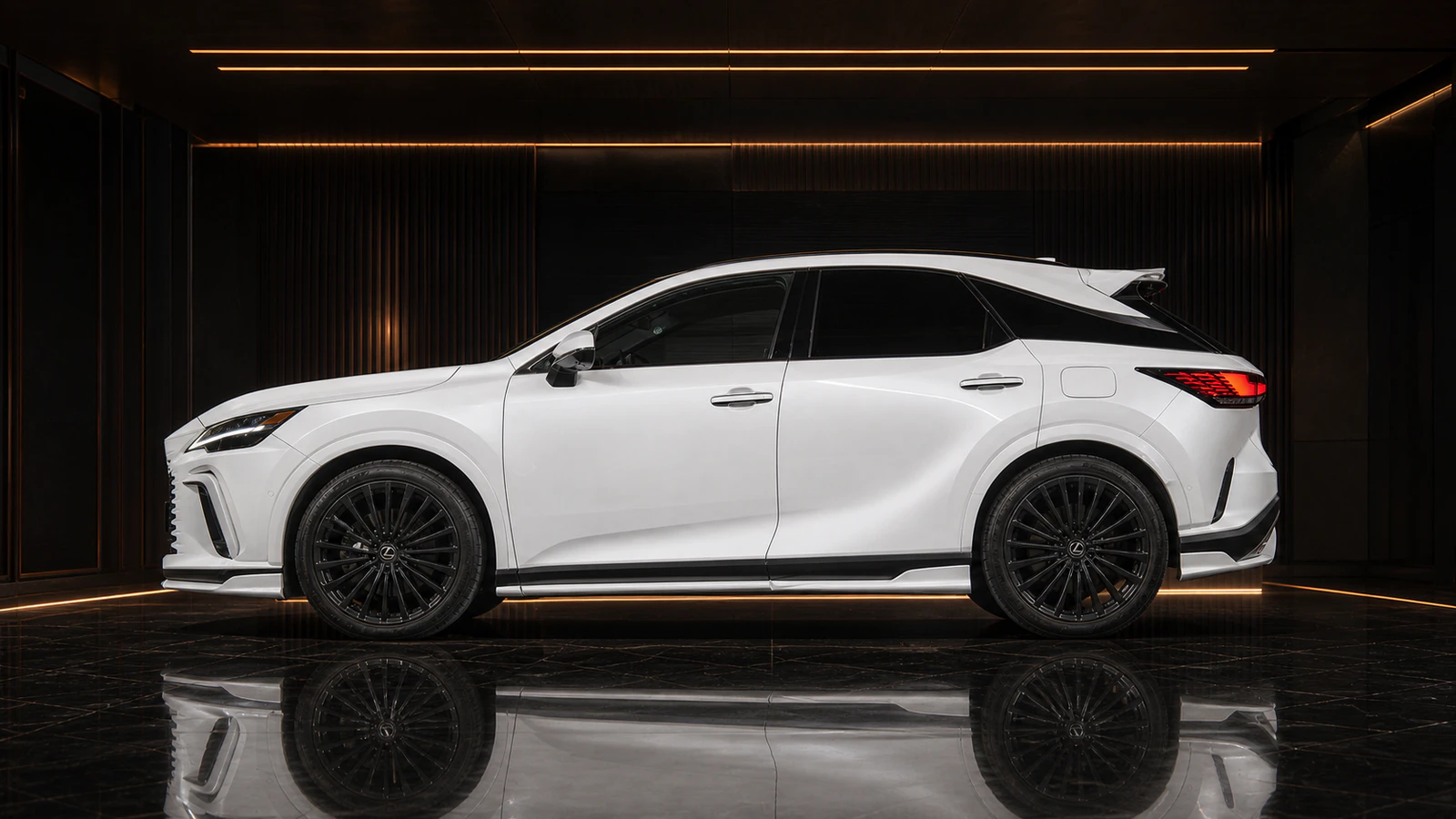 Lexus RX450h+ Version L Complete side AI concept visual
