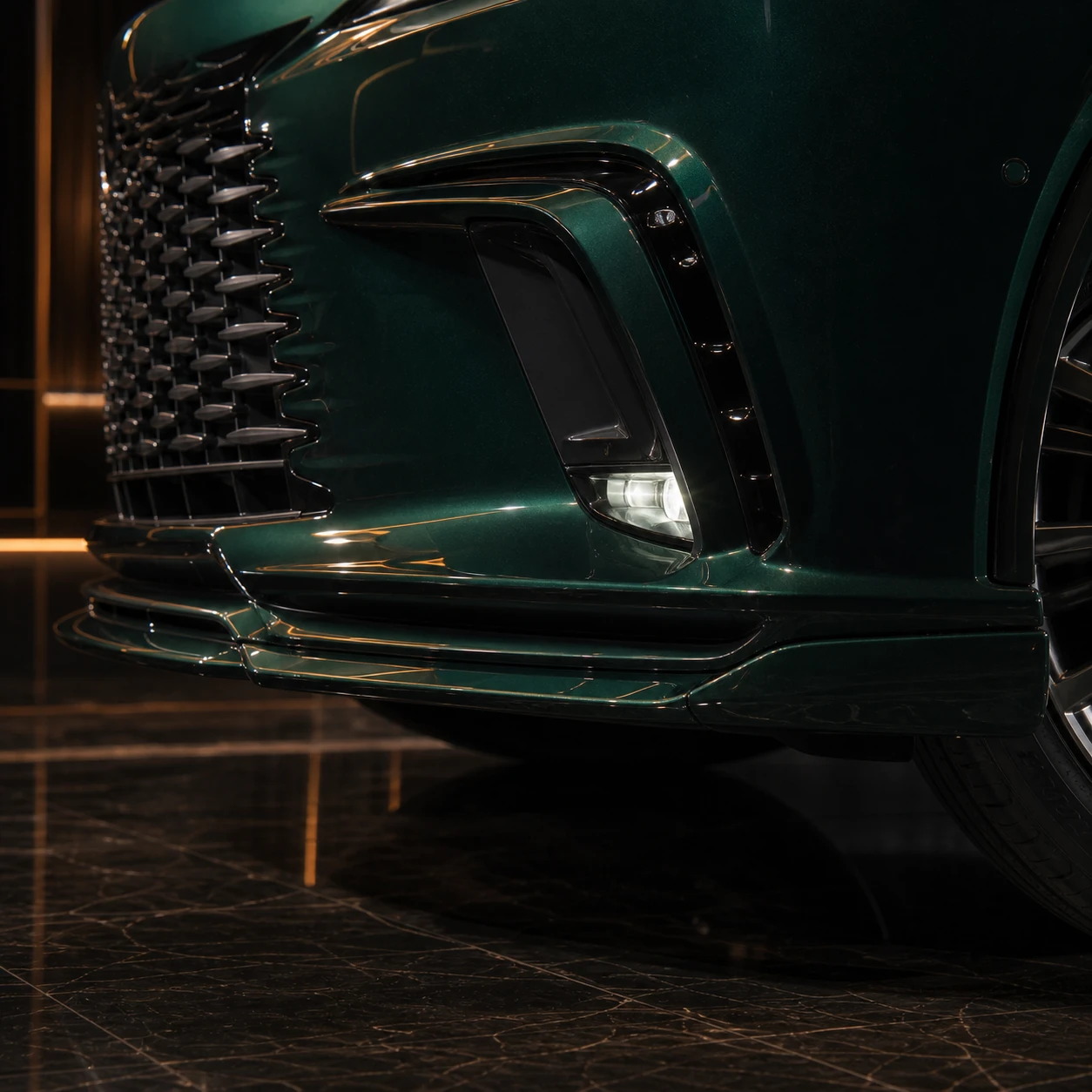 Lexus RX450h+ Version L three-piece front under spoiler AI concept detail
