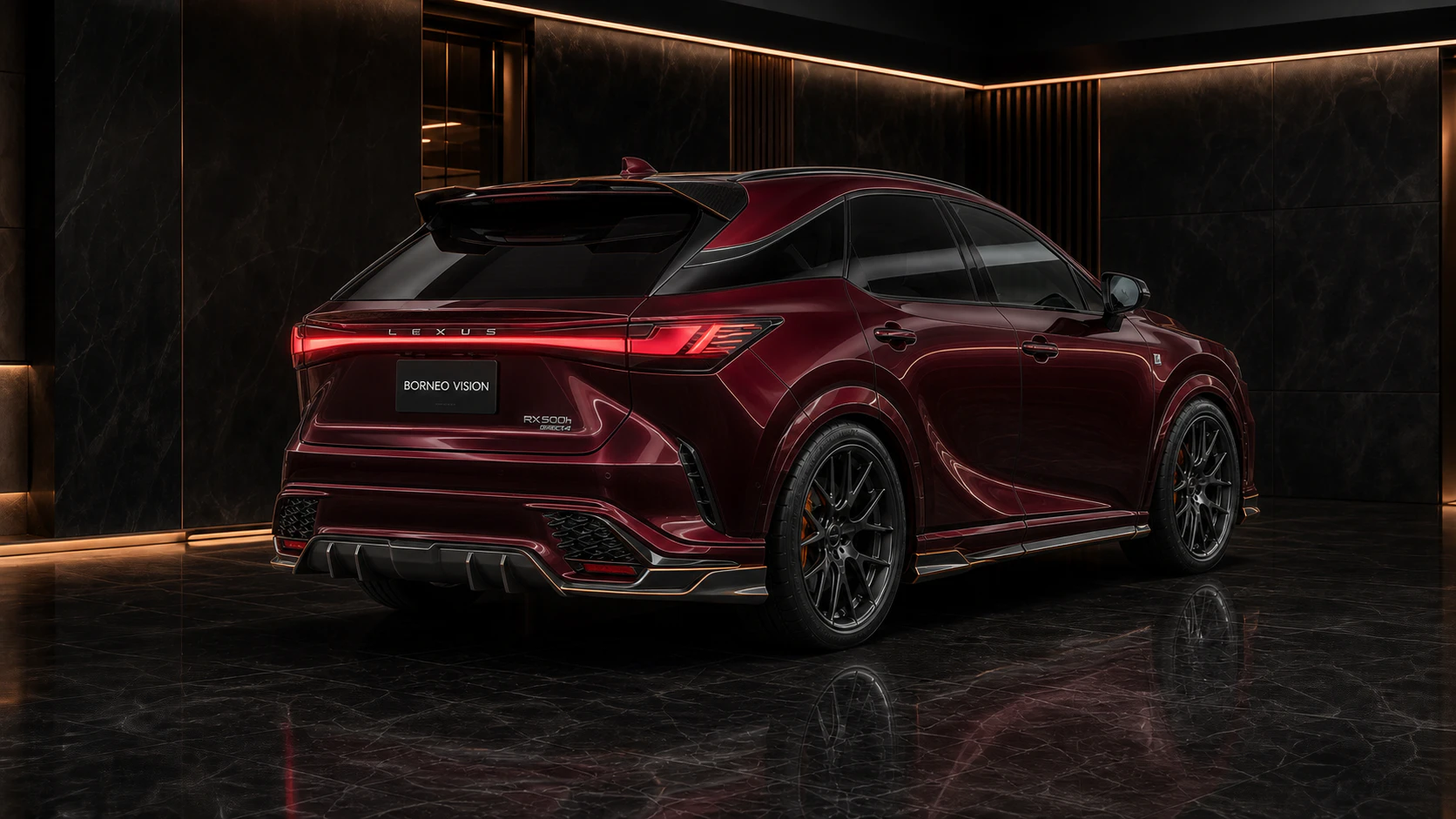 Lexus RX500h F SPORT Performance Complete rear AI concept visual